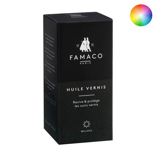 Huile d'entretien pour cuir verni - Flacon Famaco 100 ml - Incolore
